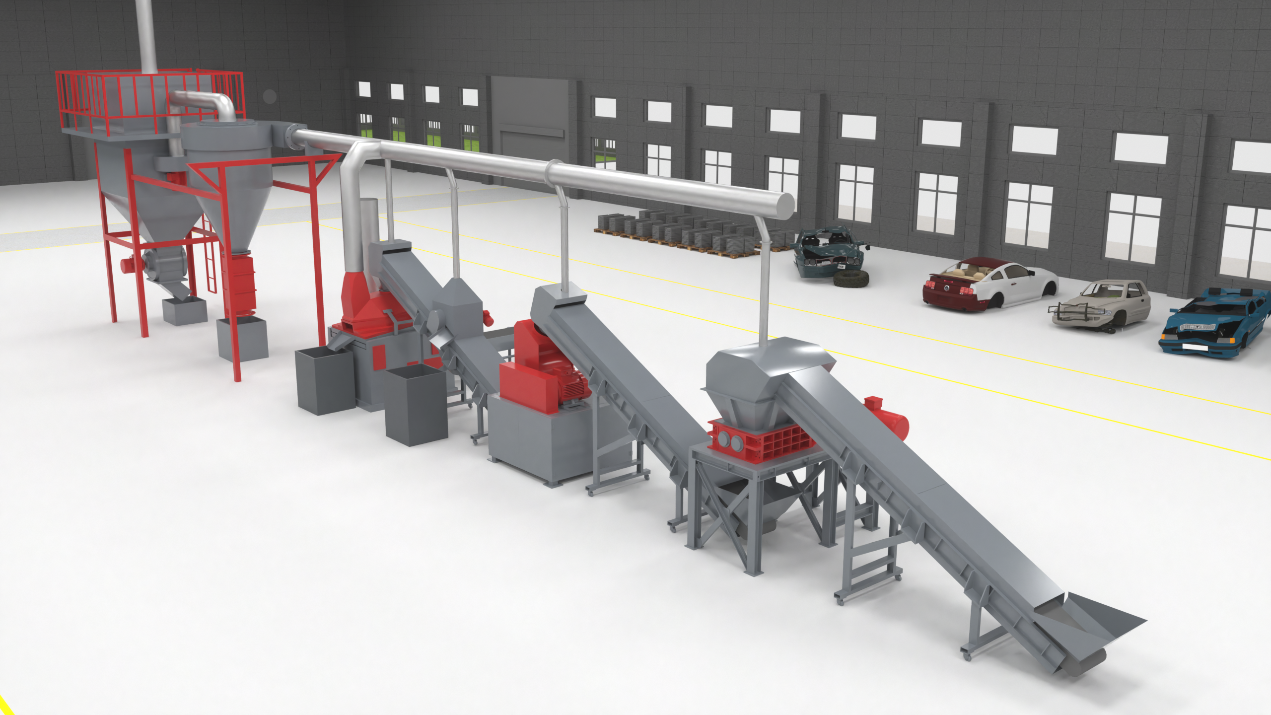 廢舊冰箱破碎拆解方案
