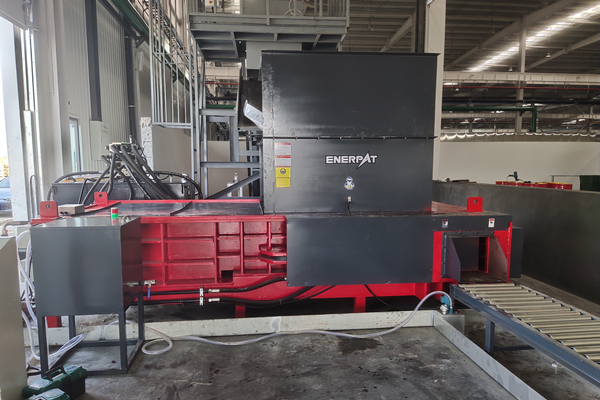 浙江某高精銅帶公司定制銅屑壓塊機案例