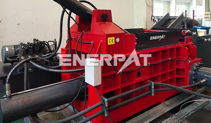 廢鋁打包壓塊機